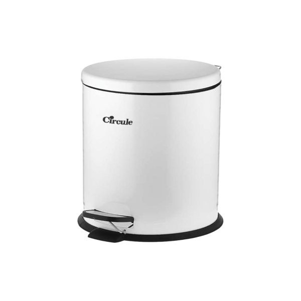سطل زباله سرکوله 5 لیتری پدالی آرام بند