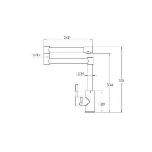 شیر ظرفشویی استیل البرز مدل ST-211